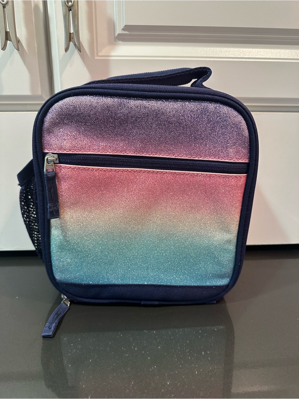Pottery Barn Glitter Rainbow Ombre Classic Mackenzie Lunch Box